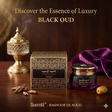 Surrati -  Bakhoor Black Oud - 70 Grams