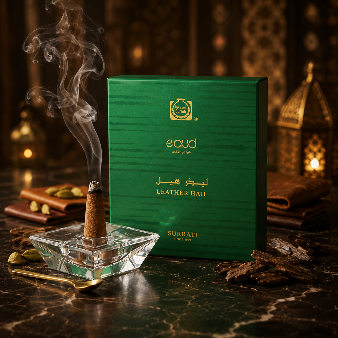 Surrati - E-Oud Sticks Leather Hail - 75 grams