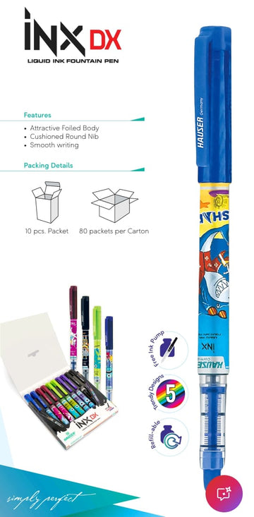 Ink DX Pen - Blue Color - Hauser Germany