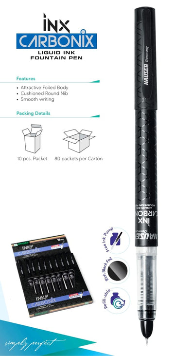 Ink Carbonix pen - Black Color - Hauser Germany