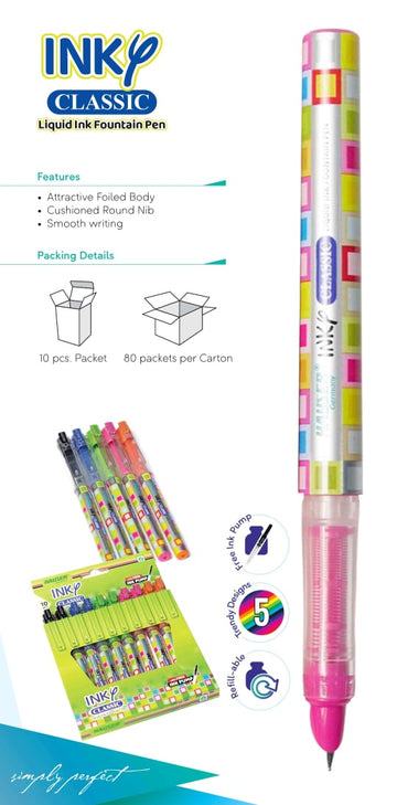 Ink P Classic - Pink Color - Hauser Germany - 10 pcs Pack