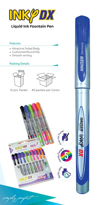 Ink P DX - Blue Color - Hauser Germany - 10 pcs pack