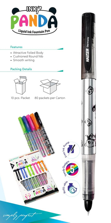 Panda Ink Pen - Black Color - Hauser Germany