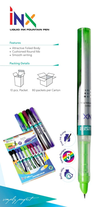 INX Pen - Green Color - Hauser Germany