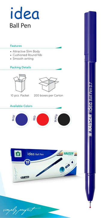 Idea Ball Pen - Blue Color - Hauser Germany