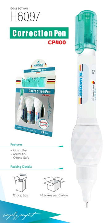 Correction Pen - Hauser Germany - 12 pcs