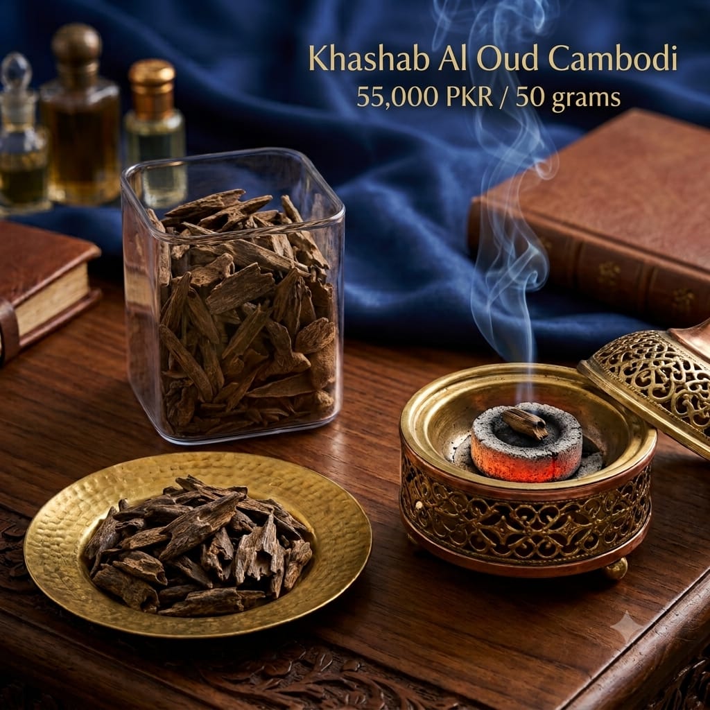Khashab Al Oud Cambodi Pure Oud Chips 50 grams